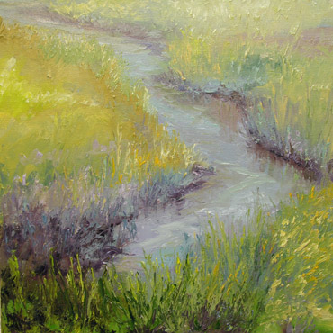 Purple Edge, 18x18, Oil on Canvas