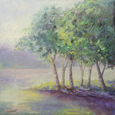 Morning Fog, 24x24, Oil on Canvas