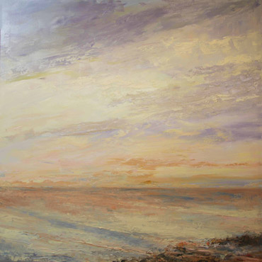 Sunset, 36x36, Oil on Canvas