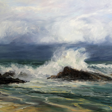 Wave Dance 3, 30x40, Oil on Canvas