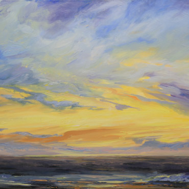 Evening Stroll #2, 24x48, Oil on Canvas