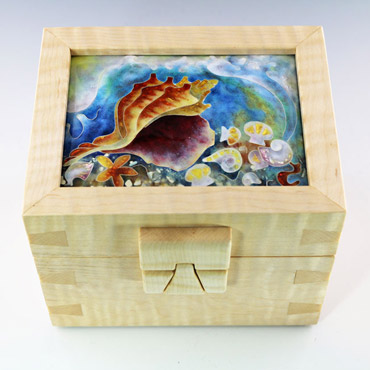 Gentle Sea Jewelry Box, Box Made by Richard Gagne (Private Collection)