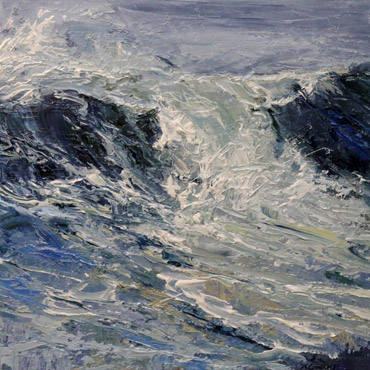 Indigo Sea, 24x24, Oil on Canvas