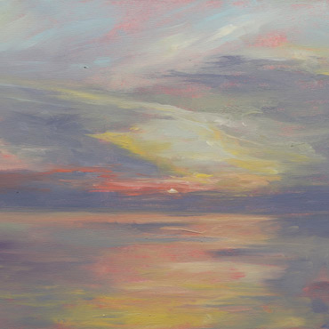 Rising Sun, 15x30, Oil on Canvas
