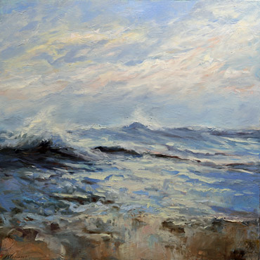 Seaside Melody, 30x30, Oil on Canvas