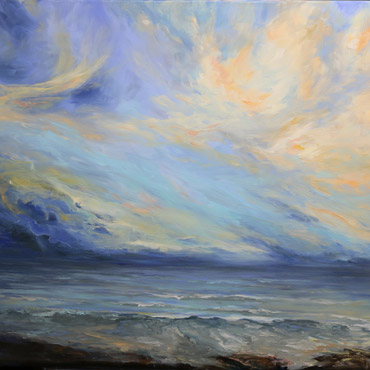 Billowing Clouds, 30x40, Oil on Canvas