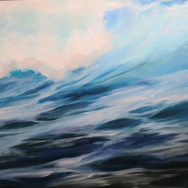 Crashing Majesty 30x30 Oil on Canvas