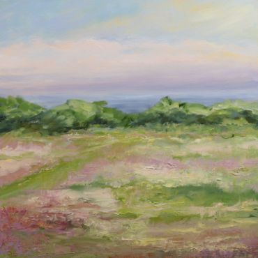 Seaside Meadow  18x18 Oil on Canvas