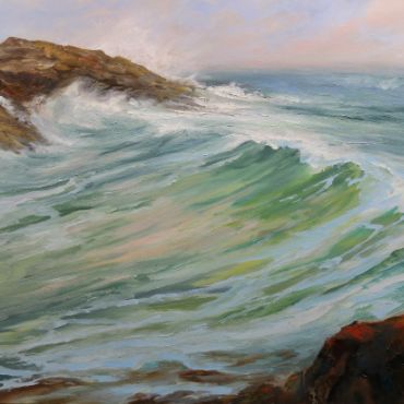 Waves Of Color  24x36 Oil on Canvas