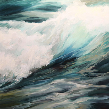 Emerald Tide 36x36