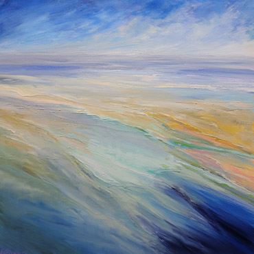 Whispers of Aqua  24x24
